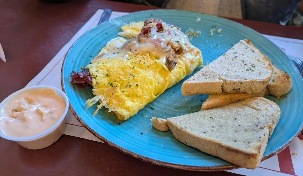 Corned Beef Cheese Sauerkraut Omelet